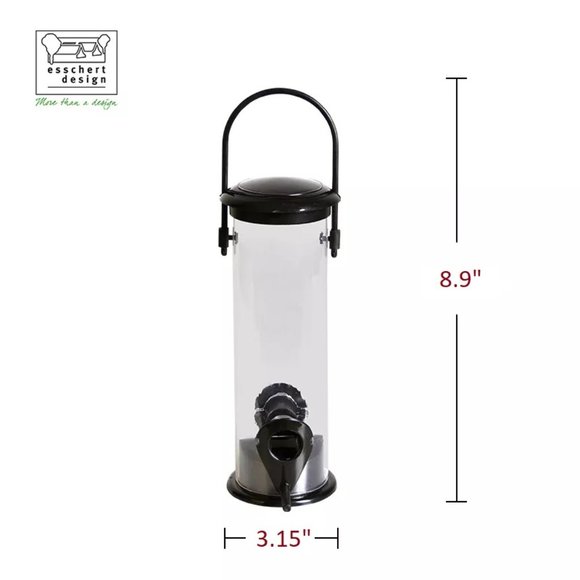 Upright Bird Feeder Hanging Seed Feeder Shatter Proof Easy Clean - Picture 2 of 6